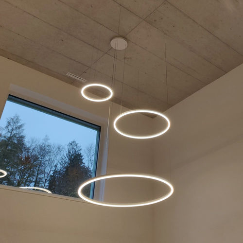 Подвесная лампа - RING 60  - s.luce - из стали / из акрила / современная