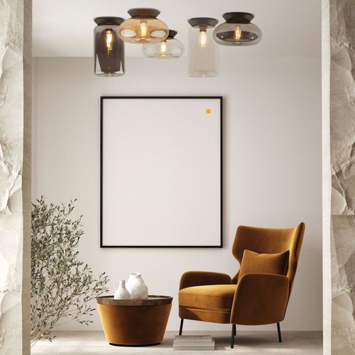 Современный потолочный светильник - CRUET UP/LOW  - s.luce - круглый / трубчатый / из стекла