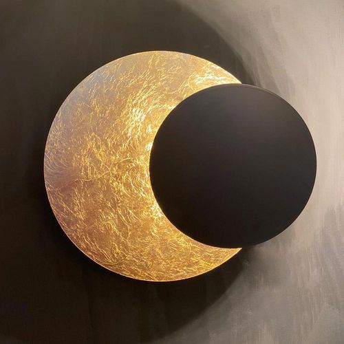Современный настенный светильник - PLATE - s.luce - для интерьера / из металла / круглый