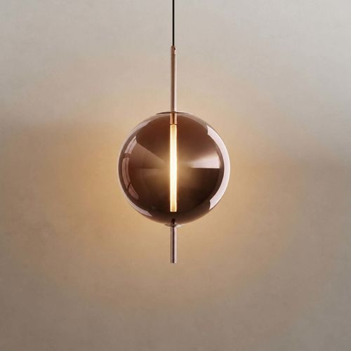 Современный потолочный светильник - MIRA - s.luce - круглый / из металла / из стекла