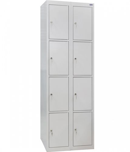 Шкафчик для раздевалки из стали - SO-300/2-8 - PJSC UHL-MASH - с ключом / с кодом / для общественных учреждений