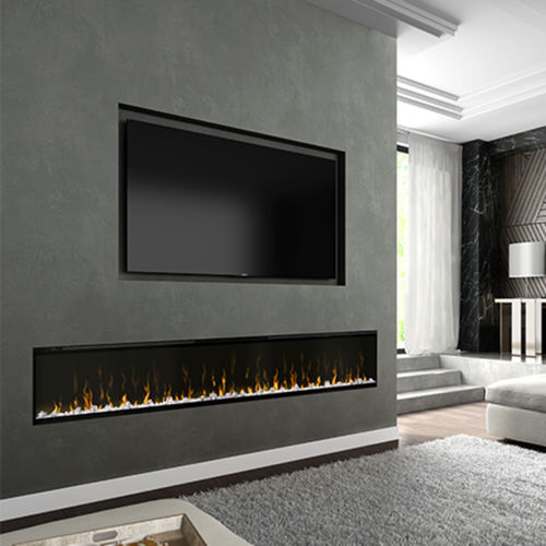 Электрическая открытая топка - Ignite XLF 100 - Dimplex - с 1 поверхностью / из стекла / встраиваемая