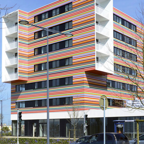 Панельная облицовка фасада - MURALYS® - ArcelorMittal Building Solutions - из стали / гладкая / с полимерным покрытием