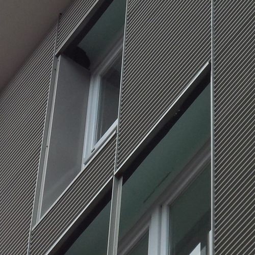 Листовая облицовка фасада - BAÏNE® - ArcelorMittal Building Solutions - из нержавеющей стали / из гальванизированной стали / из оцинкованного алюминия