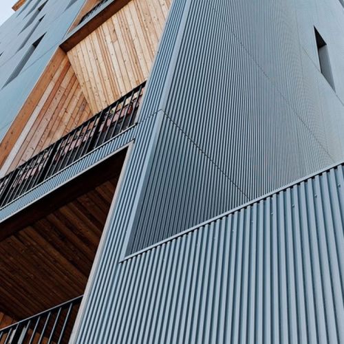Листовая облицовка фасада - CARRAÏNE - ArcelorMittal Building Solutions - из алюминия / из гальванизированной стали / из нержавеющей стали