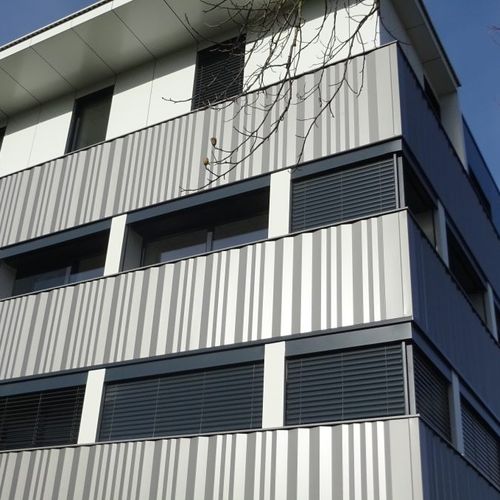 Облицовка фасада из реек - CHAOTIC - ArcelorMittal Building Solutions - кассетная / алюминий / из стали