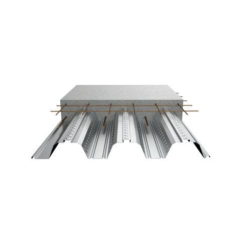 Комбинированный пол - Cofraplus® 80 - ArcelorMittal Building Solutions - сборный / из гальванизированной стали