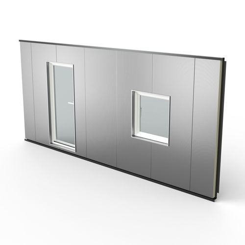 Тонкостенная перегородка сборная панель - D2B&reg; Promisol&reg; S - ArcelorMittal Building Solutions - из стали / со встроенной изоляцией / пламестойкая