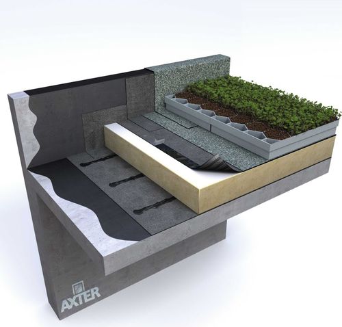 Битумная гидроизоляция для плоской крыши - CITYFLOR®  - AXTER - для зеленых крыш