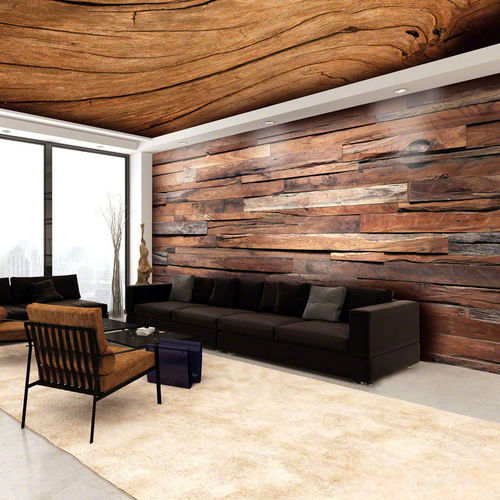 Натяжной потолок из ПВХ - WOOD EFFECT® - BARRISOL - из полотна / для гостиной / для стены