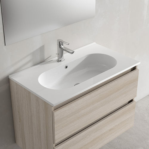 Настольная раковина - ADA  - Visobath - из керамики / прямоугольная / 1 отверстие