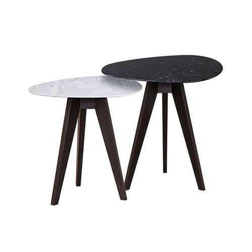 Современный стол Жигонь - VTA315 - Voila Spanish Furniture S.L. - из мрамора / с основанием из бука / с основанием из лакированной древесины