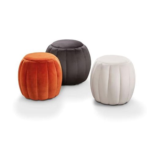 Современный пуф - VBE827 - Voila Spanish Furniture S.L. - из ткани / круглый / контрактный