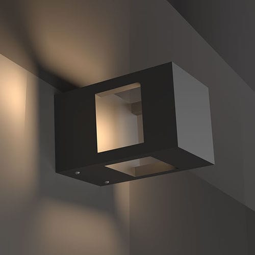Современный настенный светильник - FORTRESS - Light34 Lighting - для наружного применения / из закаленного стекла / из алюминия