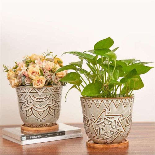 Садовый горшок из керамики - AN0032 series - Guangzhou Ancooly Gardening LTD - отдельностоящий / круглый / для бытового использования