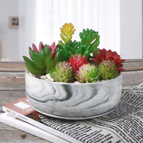 Садовый горшок из керамики - AN008/AN009/AN0010 - Guangzhou Ancooly Gardening LTD - из мрамора / островной / круглый