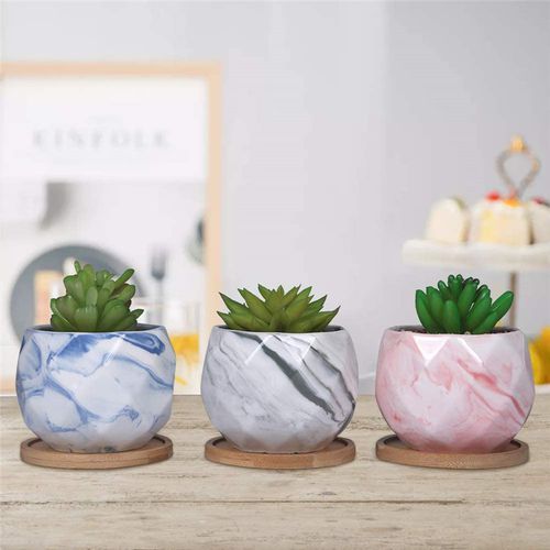 Садовый горшок из керамики - AN0014-AN0016 - Guangzhou Ancooly Gardening LTD - из мрамора / отдельностоящий / круглый