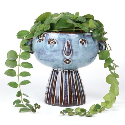 Садовый горшок из керамики - AN0075-3 - Guangzhou Ancooly Gardening LTD - отдельностоящий / круглый / для бытового использования