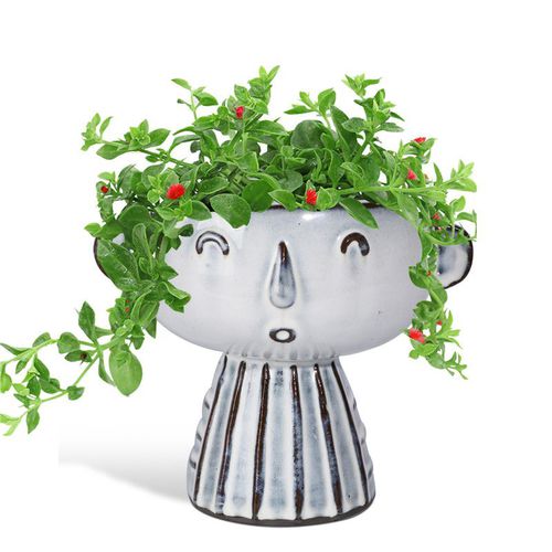 Садовый горшок из глазированной керамики - AN0075-1 - Guangzhou Ancooly Gardening LTD - отдельностоящий / круглый / для бытового использования