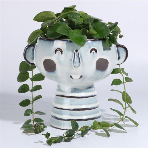 Садовый горшок из глазированной керамики - AN0075-2 - Guangzhou Ancooly Gardening LTD - отдельностоящий / круглый / для бытового использования