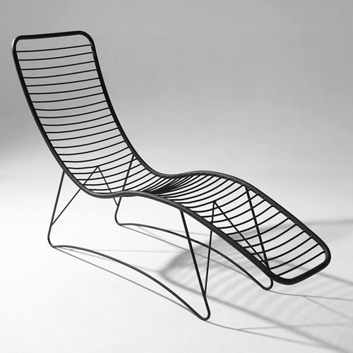 Современный шезлонг - CURVE - Studio Stirling - из стали / из нержавеющей стали / для террасы