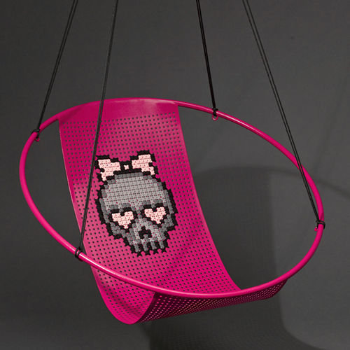 Современный подвесной cтул - EMBROIDERY - Studio Stirling - для наружного применения / для интерьера / из стали