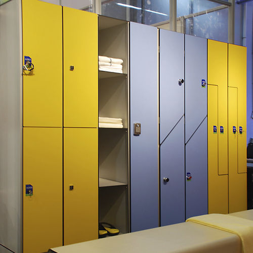 Шкаф для хранения из ламината высокого давления - DEBO-LOCKER-03 - DEBO - для профессионального использования / для школ / для офиса
