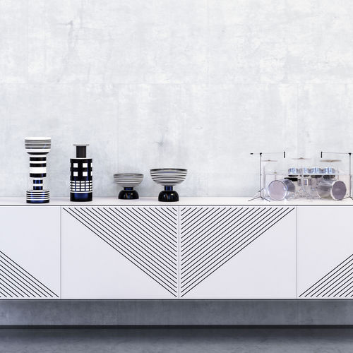Современная тумба под телевизор - DEBO-FURNITURE-09 - DEBO - на заказ / из ламината / из ламината высокого давления