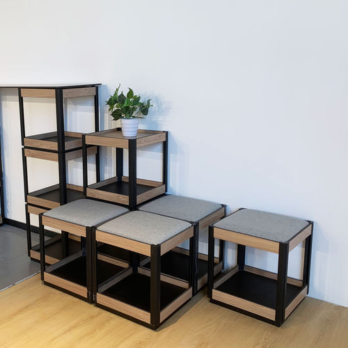 Модульный стеллаж - DEBO-FURNITURE-12 - DEBO - современный / из меламина / из ламината