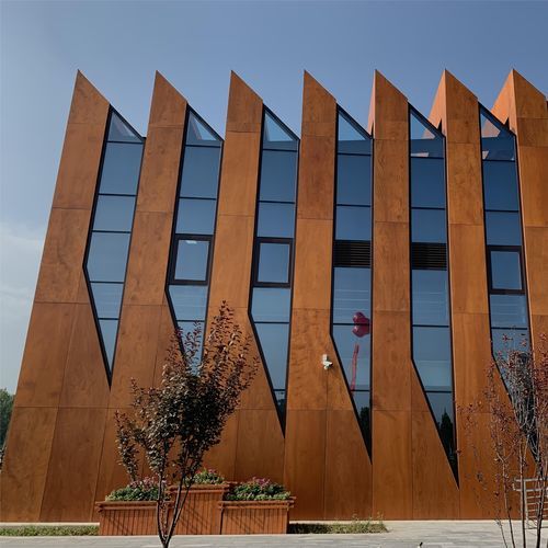 Панельная облицовка фасада - DEBO HUWAI-HPL™ Compact Exterior Nature Wood01 - DEBO - из ламината высокого давления / с крепежной клипсой / из долговечных материалов