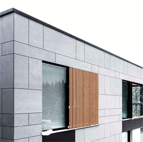 Панельная облицовка фасада - DEBO HUWAI-HPL™ Compact Exterior Design Decor02 - DEBO - из ламината высокого давления / с крепежной клипсой / из долговечных материалов