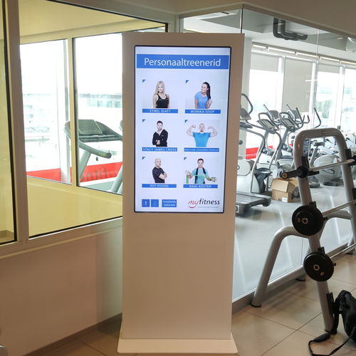 Мультимедийная интерактивная стойка - ML-960 - ML Infokiosks - для интерьера / напольная / с сенсорным экраном