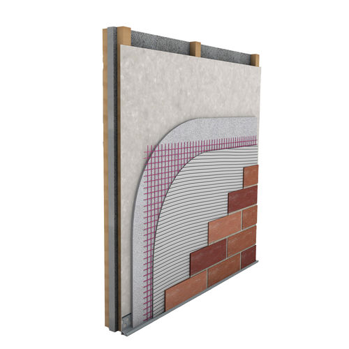 Облицовочный кирпич из бетона - WEBERWALL EXTERNAL SYSTEM - Weber - для фасада / для нового основания / гладкий