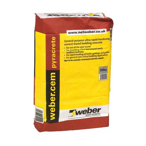 Строительный раствор для затирки - WEBERCEM PYRACRETE - Weber - для бетона / для цемента / с быстрым захватом