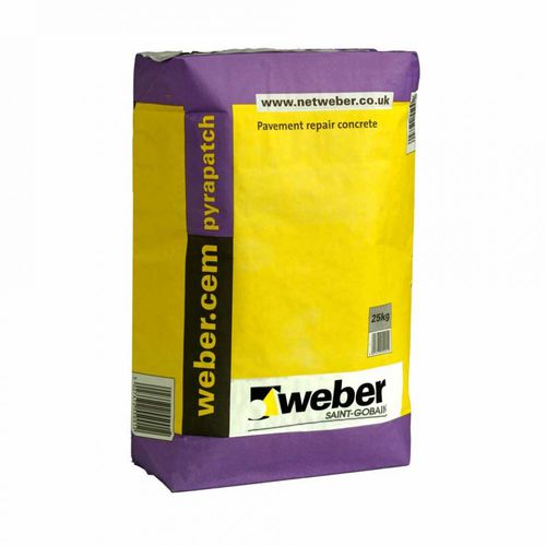 Строительный раствор для ремонта - WEBERCEM PYRAPATCH - Weber - для затирки / для бетона / для цемента