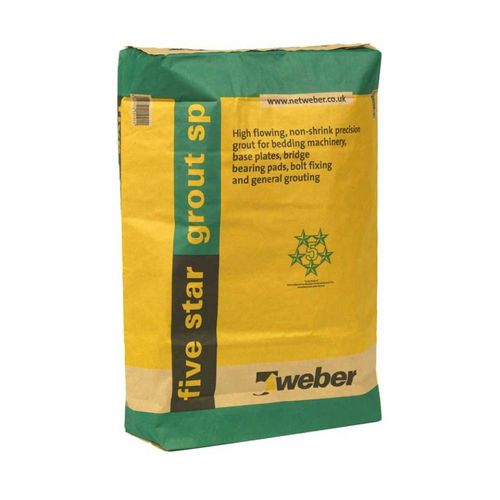 Строительный раствор для цементирования - WEBERCEM FIVE STAR GROUT SP - Weber - для закрепления грунтов / для бетона / для цемента