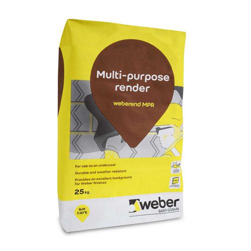 Непромокаемый строительный раствор - WEBEREND MPR - Weber - для бетона / для каменной кладки / для цемента