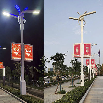 Городской фонарный столб - BANNERS & FLAGS - EXC Solar Street Light Technology Co., Ltd - современный / из металла / LED
