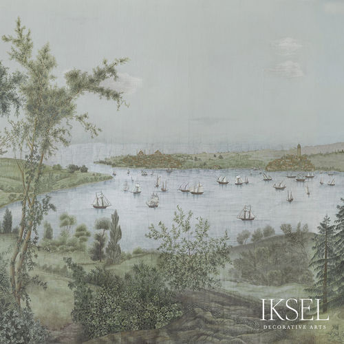 Современный обои - SC136 Romantic Bosphorus - Iksel Decorative Arts - из стекловолокна / виниловый / природный мотив