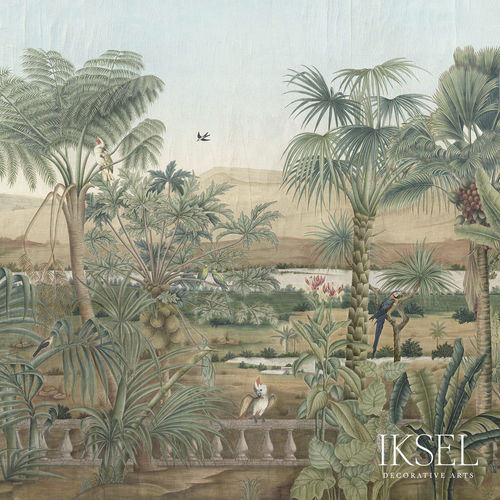 Современный обои - SC101 D-Dream - Iksel Decorative Arts - из стекловолокна / виниловый / в цветочек