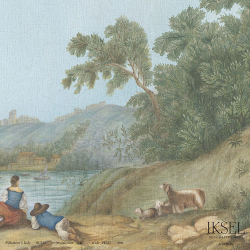 Классический обои - SC113 Pillement's Italy - Iksel Decorative Arts - из стекловолокна / виниловый / природный мотив