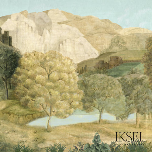Современный обои - SC124 Little Tuscany - Iksel Decorative Arts - из стекловолокна / виниловый / в цветочек