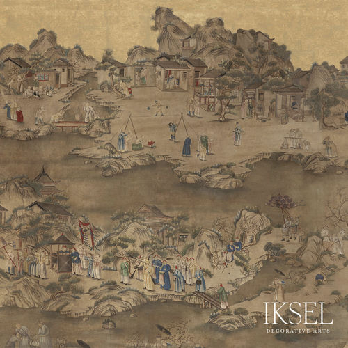 Современный обои - PROCESSION - Iksel Decorative Arts - виниловый / из стекловолокна / природный мотив