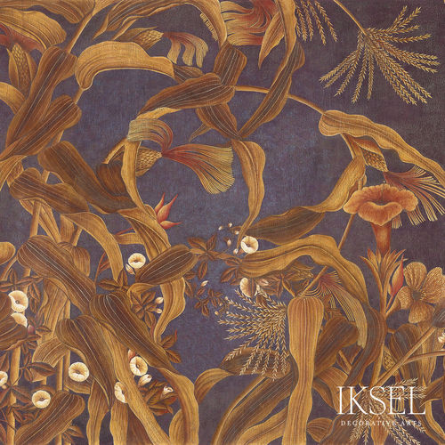Современный обои - SC129 Japanese Cornflowers - Iksel Decorative Arts - виниловый / природный мотив / в цветочек