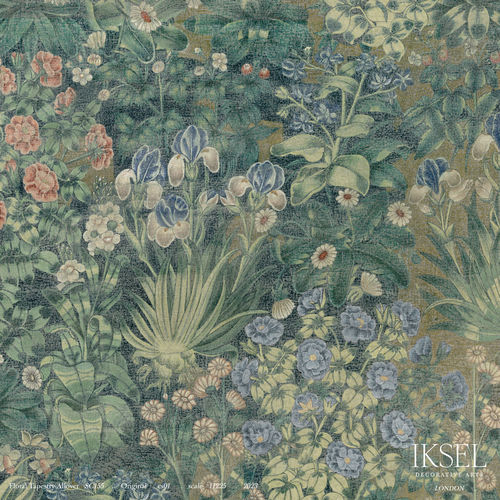 Современный обои - SC155 Floral Tapestry Allover - Iksel Decorative Arts - из стекловолокна / виниловый / природный мотив
