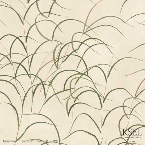 Современный обои - SC156 Japanese Grass - Iksel Decorative Arts - виниловый / из стекловолокна / природный мотив