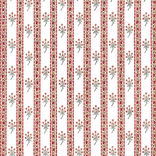 Современный обои - RW301 Bouquet Stripe - Iksel Decorative Arts - из стекловолокна / виниловый / в цветочек