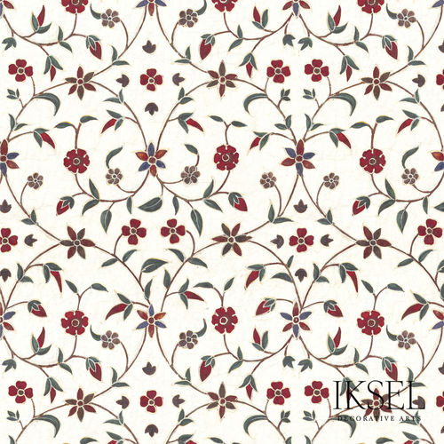Современный обои - RW303 Indian Arabesque - Iksel Decorative Arts - из стекловолокна / виниловый / из ПВХ