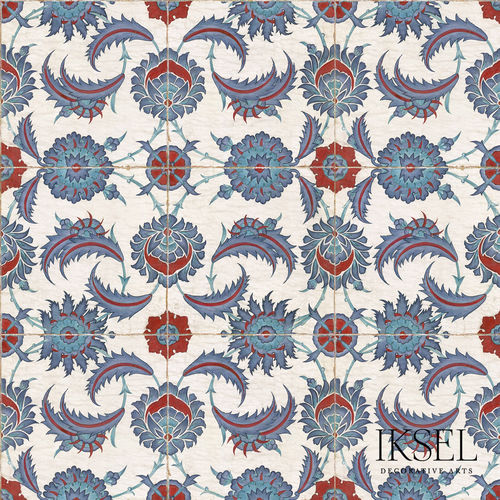 Современный обои - IZNIK RUSTEM RW102 - Iksel Decorative Arts - из стекловолокна / виниловый / природный мотив