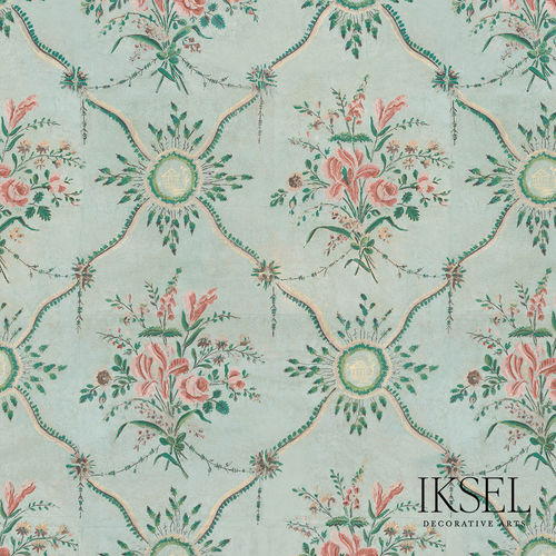 Современный обои - RW414 Louis XVI Bouquet - Iksel Decorative Arts - из стекловолокна / виниловый / природный мотив